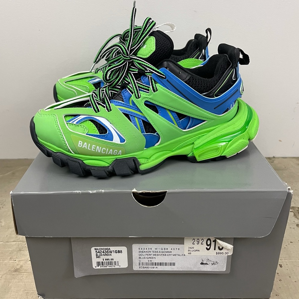 BALENCIAGA Mixed-media Leather Track Runner